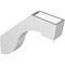 Ekena Millwork 3-in. W x 16-in. D x 16-in. H Del Monte Architectural Grade PVC Knee Brace BRCP03X16X16DEL - alternate 3